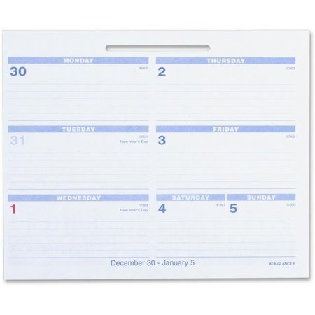 AT-A-GLANCE At A Glance AAGSW705X50 Flip-A-Week Desk Calendar Refill AAGSW705X50
